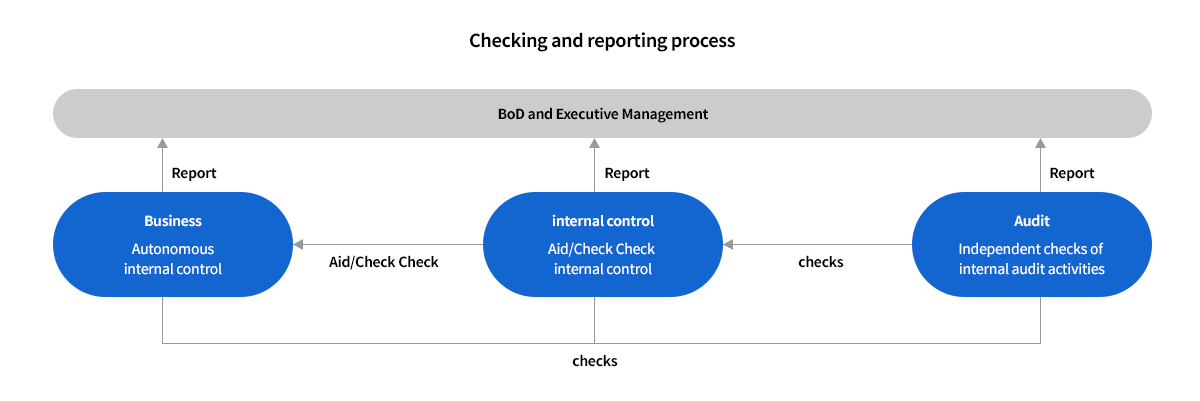 In the Checking and Reporting process